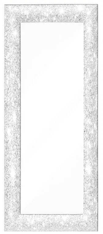 Specchio Glitterata rettangolare in legno bianco 62 x 162 cm