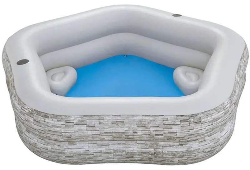 Bestway Piscina Gonfiabile Familiare 213x206x53 cm +6 Anni Giardino 54423