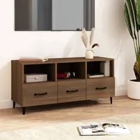 Mobile TV Rovere Marrone 102x35x50 cm in Legno Multistrato 817500