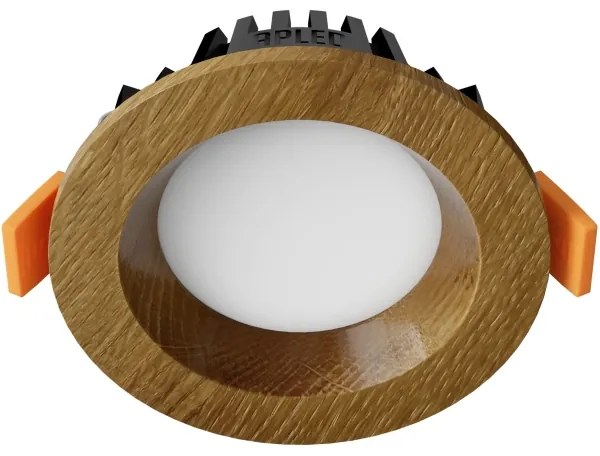 APLED - Lampada LED RONDO WOODLINE LED/3W/230V 3000K diametro 9 cm quercia legno solido