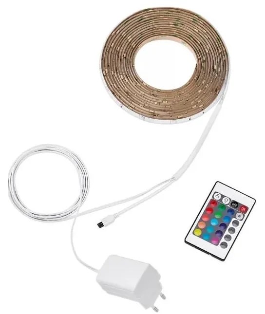 Philips - Striscia LED RGB dimmerabile 5m LED/12W/230V + telecomando