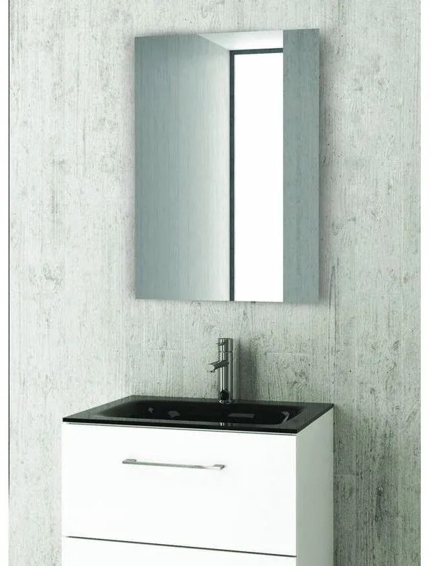 Kamalu - specchio bagno 90x60 semplice rettangolare reversibile | kam-s90