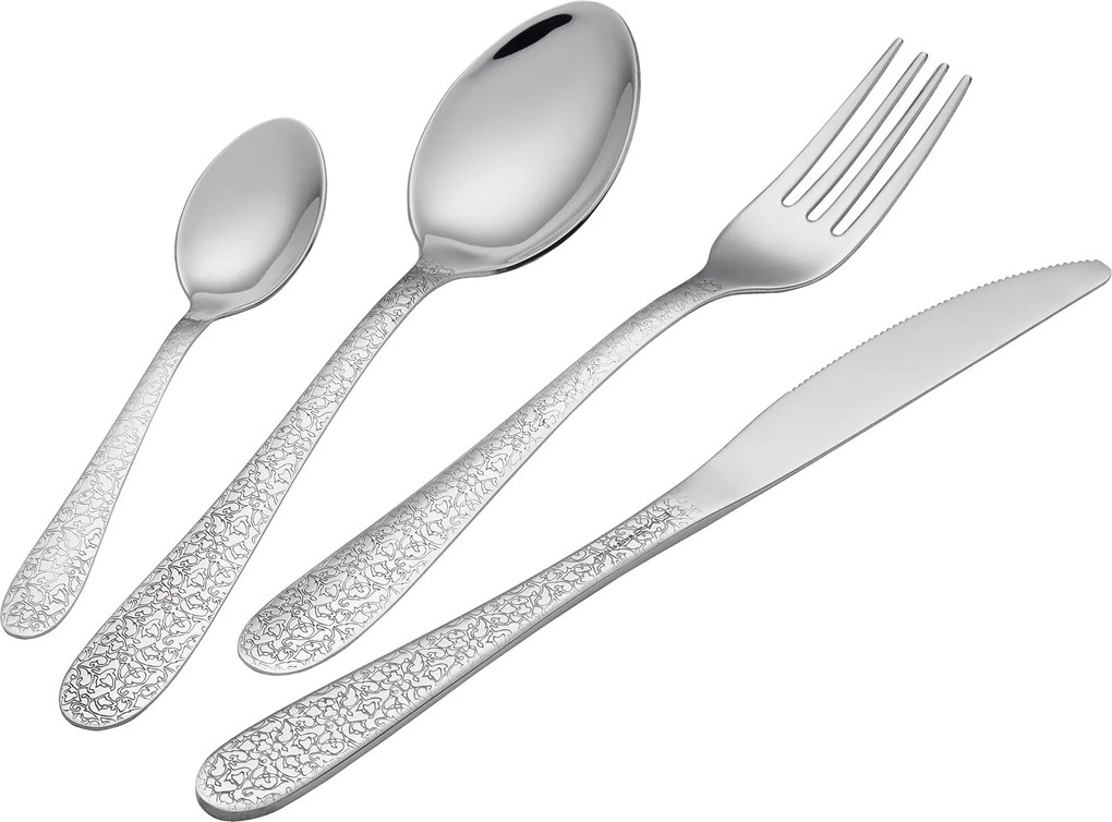 Servizio Set di Posate 24 pezzi in Acciaio Inox Eme Arabesque...