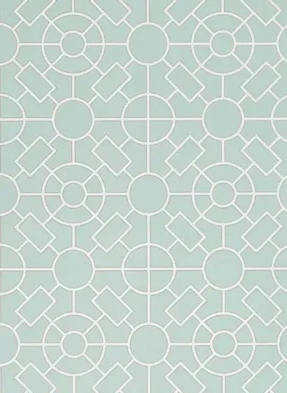 Tapete Knot Garden v. Osborne & Little - Eau de Nil/ Ivory