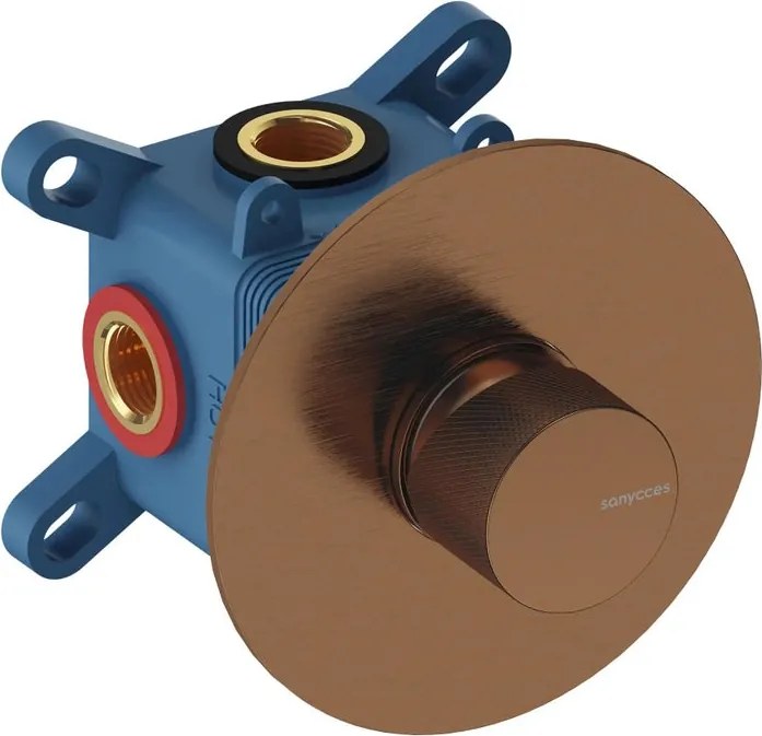Rubinetto per incasso doccia Loop K 1 via rose gold brushed