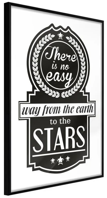 Poster  Way to the Stars  Cornice Quadri Cornice nera, Larghezza x Altezza Home decor 30x45