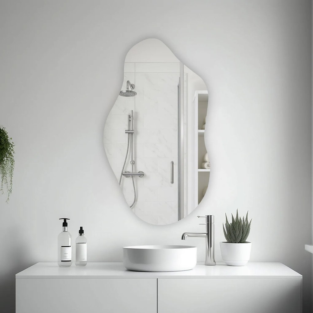 Specchio dalle linee arrotondate – Pure Collection R27