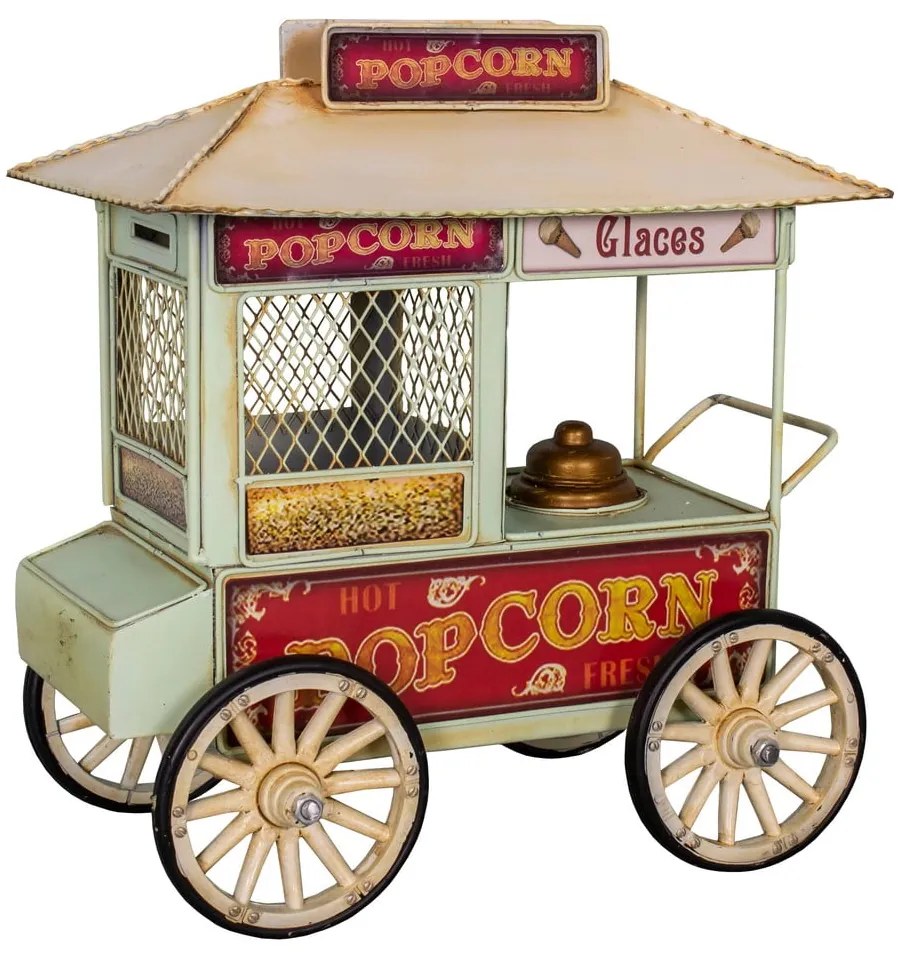 Piccola decorazione in metallo Popcorn Cart - Antic Line