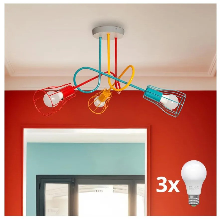 Lampadario a plafone OXFORD 3xE27/15W/230V