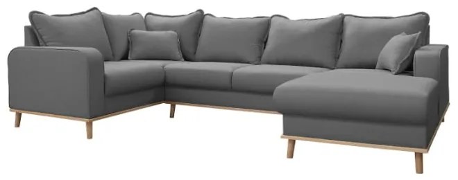 Divano angolare grigio (angolo destro) Beata - Ropez