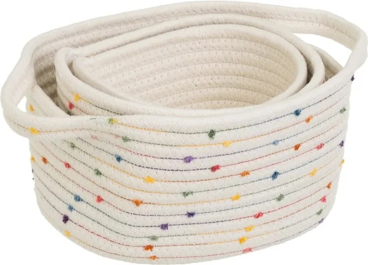 Set di cesti in tessuto 3 pz 30x18x14 cm – Casa Selección