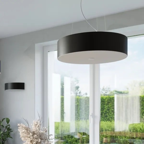 Sollux SL.0756 - Lampadario a sospensione con filo SKALA 3xE27/60W/230V diametro 30 cm nero
