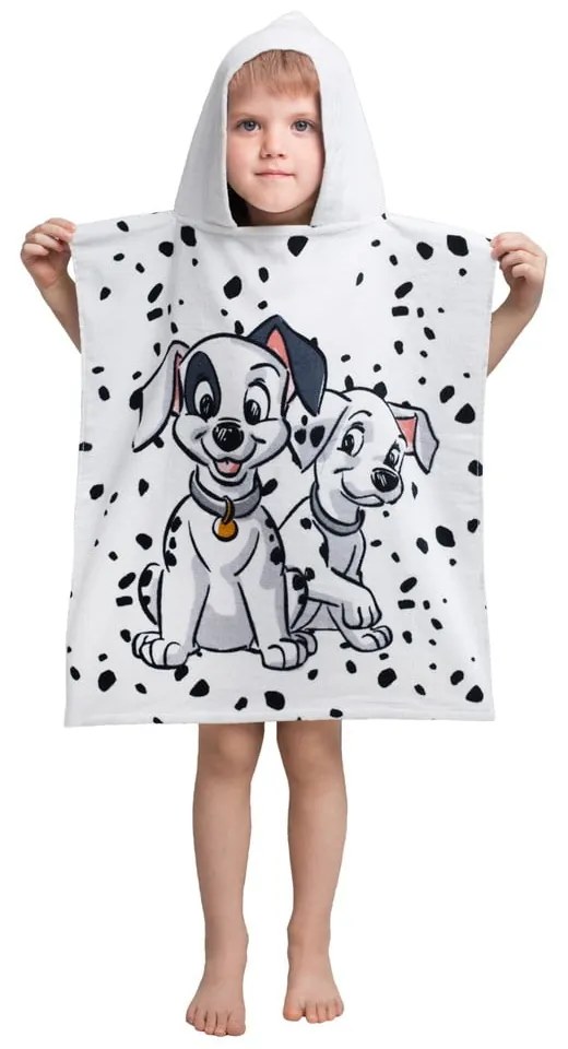 Accappatoio per bambini in spugna bianca 101 Dalmatins - Jerry Fabrics