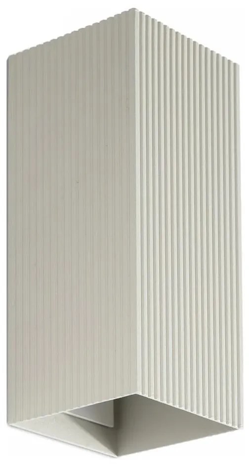 FARO 40567 - Applique SOLE 2xGU10/8W/230V grigio ondulato quadrato