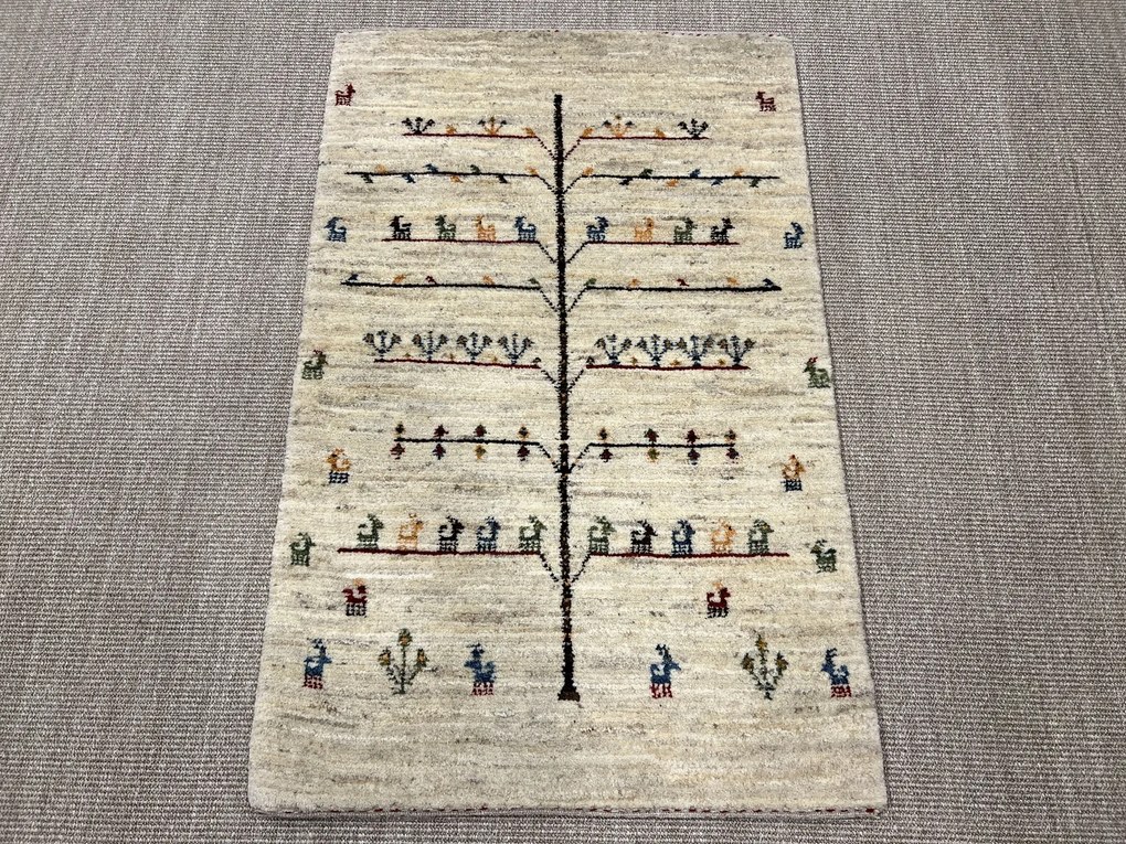 Gabbeh Tappeto persiano 130x80 Beige (Iran) Annodato A Mano
