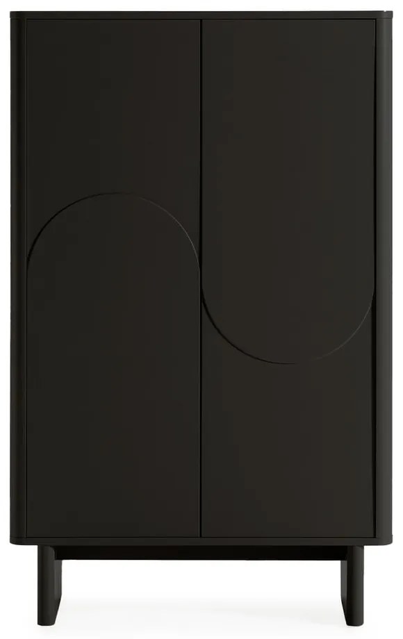 Armadietto nero 80x130x40 cm Solei – MOME