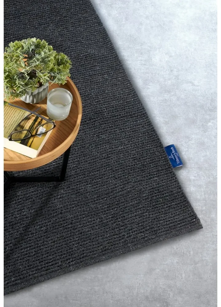 Tappeto grigio scuro in lana tessuto a mano 160x230 cm Francois - Villeroy&amp;Boch
