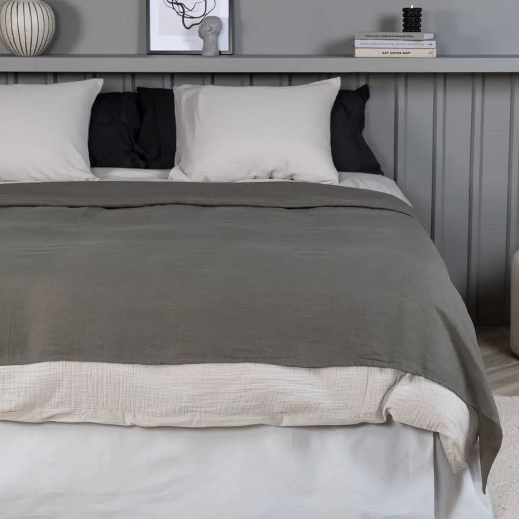 Copriletto Milo 260x260 Cm Poliestere Grigio /