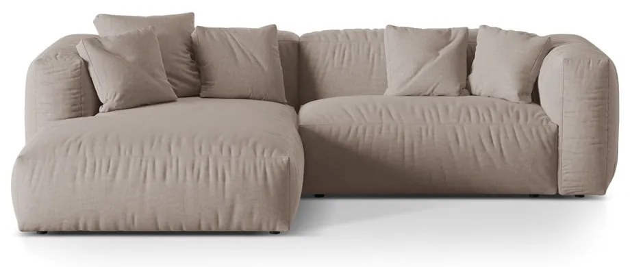 Divano angolare componibile beige (angolo sinistro) Martina - Micadoni Home