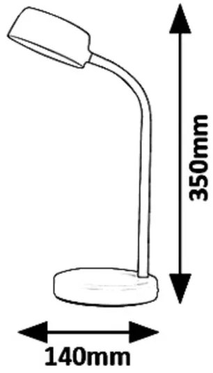 Rabalux 6779 - Lampada da tavolo LED BERRY LED/4,5W/230V