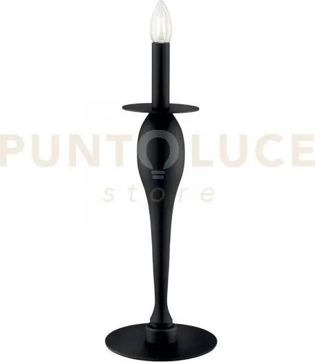 Lume armstrong nero 1 luce attacco e14 18x45cm in metallo