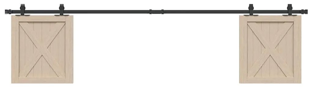Kit Anta Scorrevole Armadio İn Acciaio Al Carbonio 113 Cm /