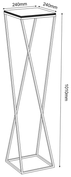 Portafiori 100x24 cm bianco