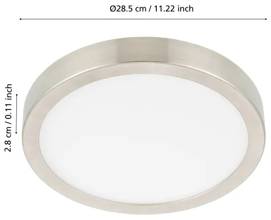 Eglo 98845 - Lampada da bagno dimmerabile a LED FUEVA-Z LED/19,5W/230V IP44