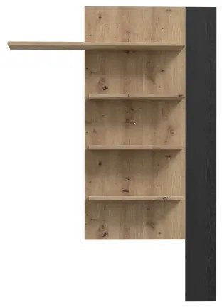 Mensola da parete INAR rovere/nero