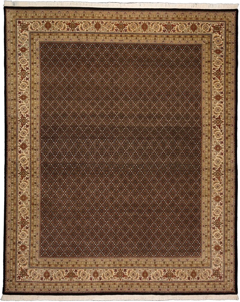 Tabriz Tappeto 310x250 Blu (Indian) Annodato A Mano