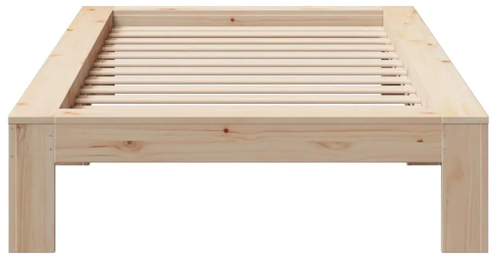 Giroletto senza materasso 100x200 cm in legno massello di pino