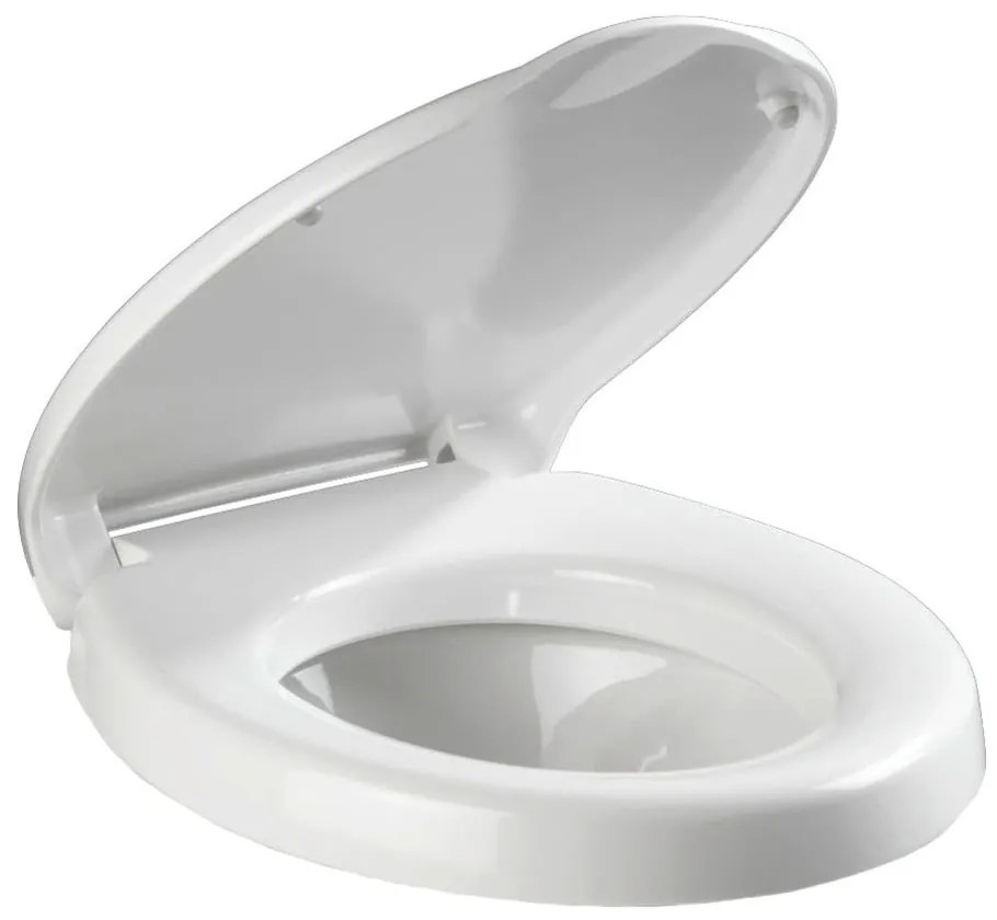 Sedile per wc leggermente rialzato con chiusura facilitata per anziani , 43,5 x 37 cm Secura - Wenko