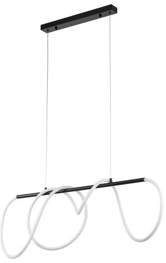 Lampada a sospensione LED su cavo FLEXI LED/45W/230V 4000K nera