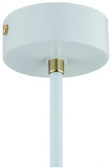 Argon 4685 -  Lampadario su palo CHARLOTTE 1xE27/15W/230V blu/oro