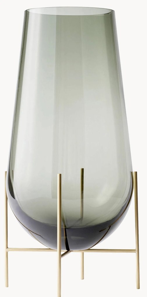 Vaso in vetro soffiato Echasse, alt. 28 cm