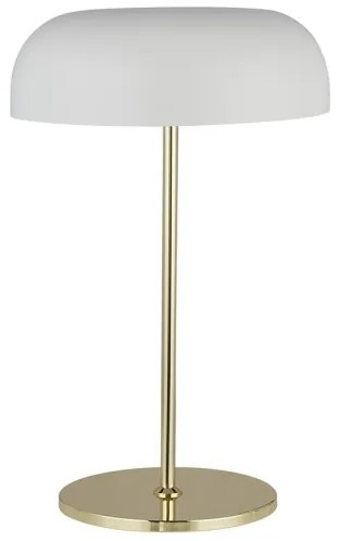 Searchlight EU60707WH - Lampada da tavolo HANOVER 2xE14/7W/230V bianco/oro