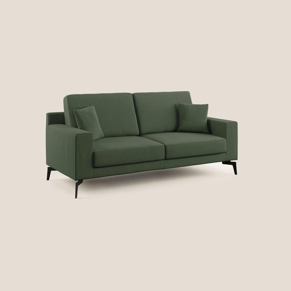 Prestige divano moderno in microfibra smacchiabile T11 verde 146 cm