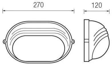 Ibis Led Con Griglia 27X16Cm 13W 4000°K