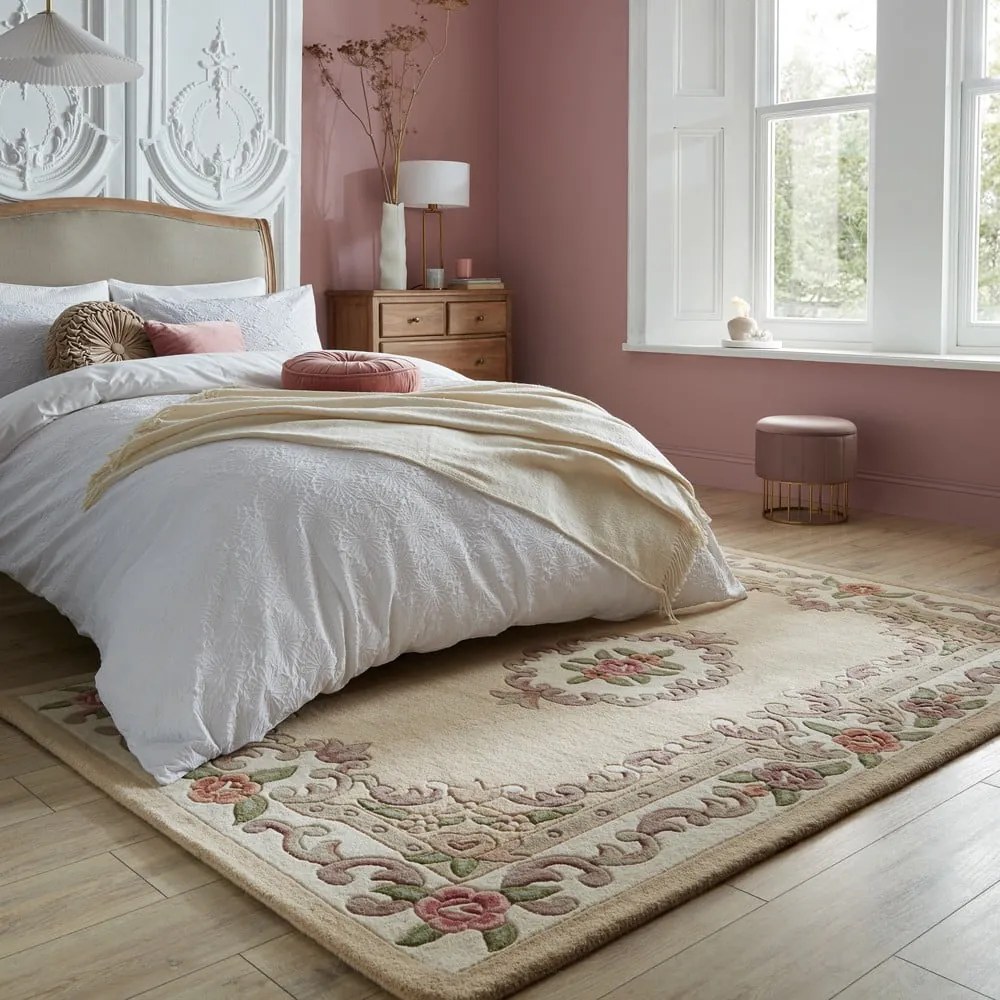 Tappeto in lana marrone 75x150 cm Aubusson - Flair Rugs