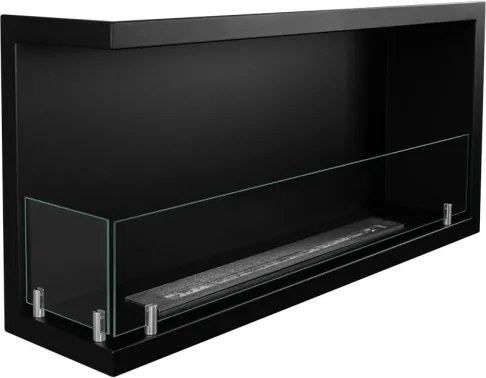 Camino a bioetanolo da incasso ad angolo biocamino angolare 90x45 cm SUTRI 90 SX