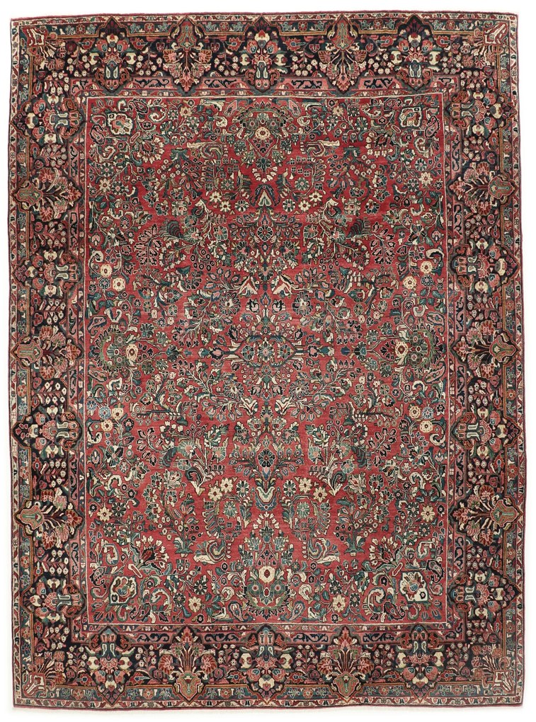 Sarouk Tappeto 350x260 (Iran) Annodato A Mano