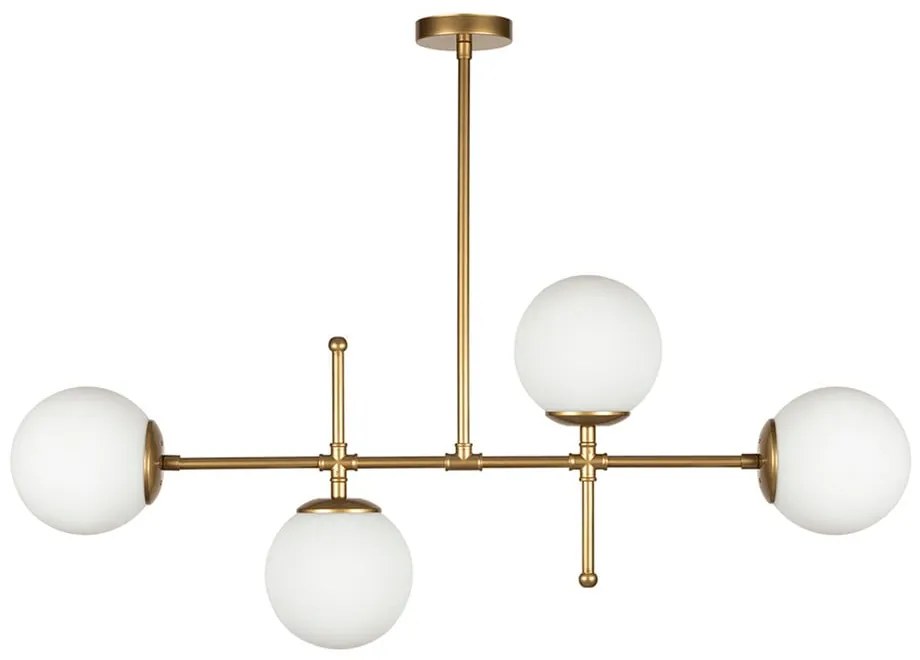 Lampada a sospensione di colore oro, altezza 57 cm Kruva - Squid Lighting