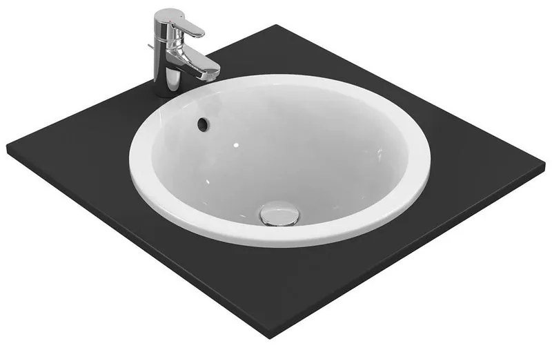 Lavabo da appoggio rettangolare in ceramica bianco