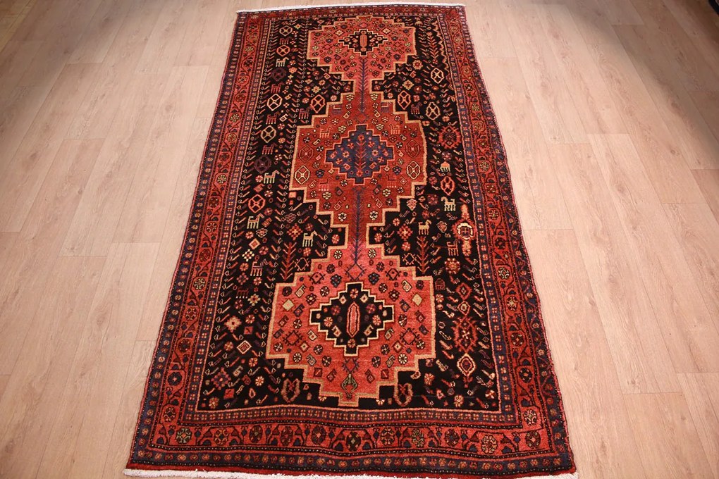 Hamedan Tappeto persiano 130x270 (Iran) Annodato A Mano