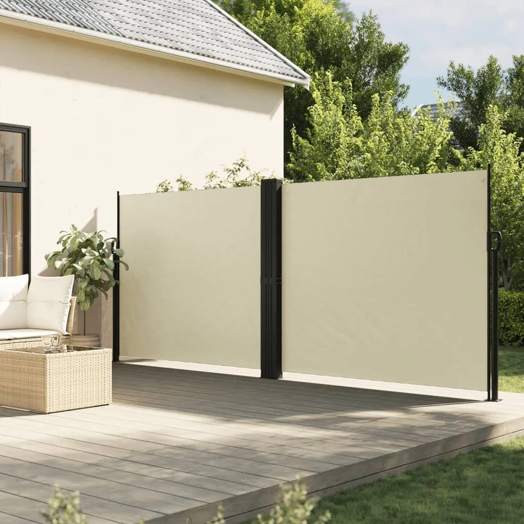 Tenda Da Sole Laterale Retrattile Crema 160x600 Cm /