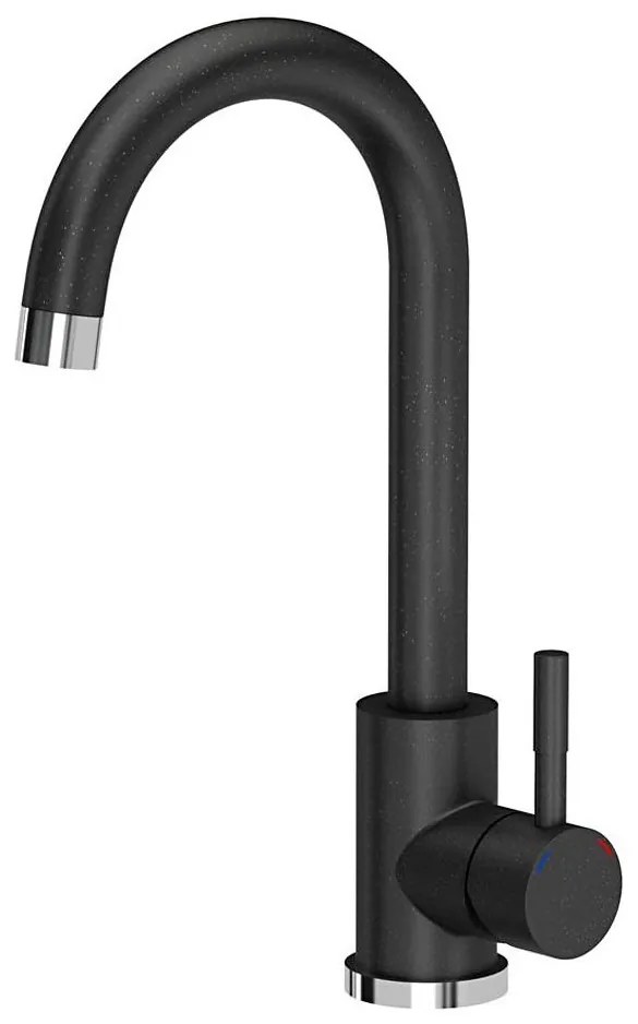 Samona - Miscelatore per lavello 32 cm granito/nero