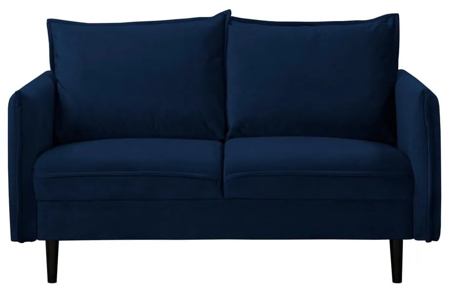 Divano blu scuro con rivestimento in velluto 138 cm Juli – Ropez