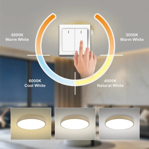 Brilagi-LED Plafoniera da soffitto POOL LED/100W/230V 3000/4500/6000K Ø 80 cm beige