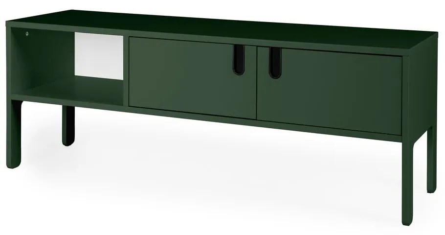 Cassettiera TV verde scuro , larghezza 137 cm Uno - Tenzo