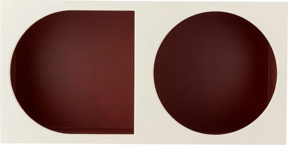 Libreria da parete rossa e bianca 30x60 cm Graphia – Bloomingville